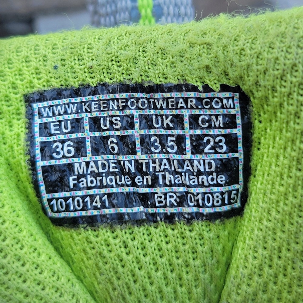 KEEN Voyageur Hiking Shoes Womens 6 Brown Lime Green Leather Mesh 1010141 - Picture 3 of 16